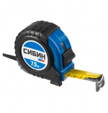 34019-08-25 Рулетка СИБИН 7,5м / 25мм