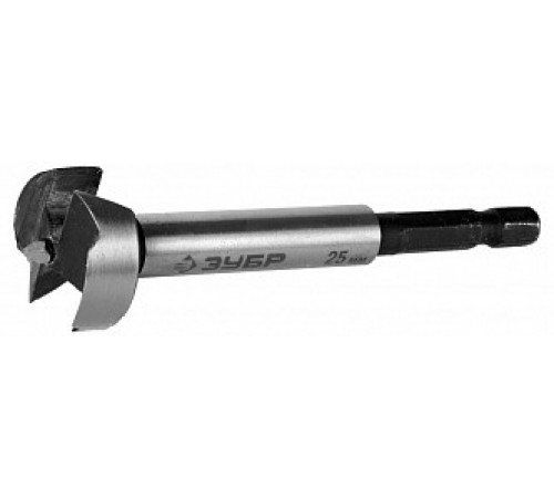 29993-22 Сверло Форстнера ЗУБР по дереву, шестигранный хвостовик 1/4, d=22мм