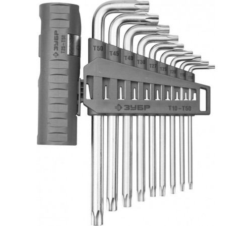 Ключи имбусовые набор ЗУБР ЭКСПЕРТ, Cr-Mo, TORX, 9 пр 2745-4-1_z01