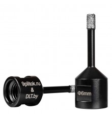 Коронка алмазная для плитки и камня 9plitok&DLT (CERAMIC PRO), 6мм для УШМ 0484