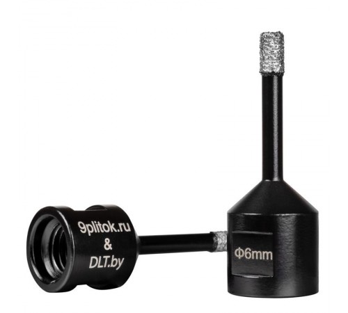 Коронка алмазная для плитки и камня 9plitok&DLT (CERAMIC PRO), 6мм для УШМ 0484
