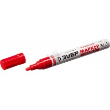 06325-3 Маркер-краска ЗУБР МК-750 красный, круглый наконечник
