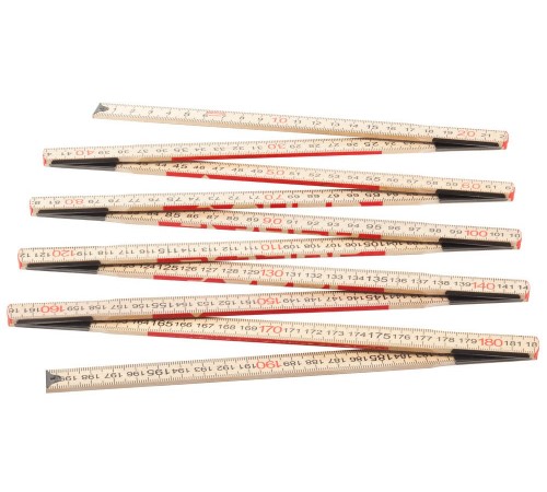 3424-2_z01 Метр ЗУБР ЭКСПЕРТ складной, усиленный, деревянный, 2м