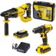Дрель аккумуляторная STANLEY SCD 20 S2K + Перфоратор STANLEY SBR 20
