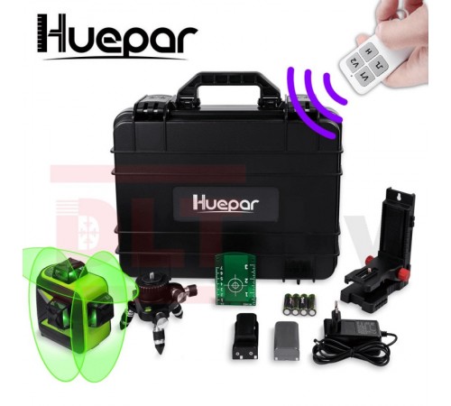 0881 Уровень лазерный Fukuda MW-93T-3-3GX (проф) 3D Huepar 603CG PRO NEW