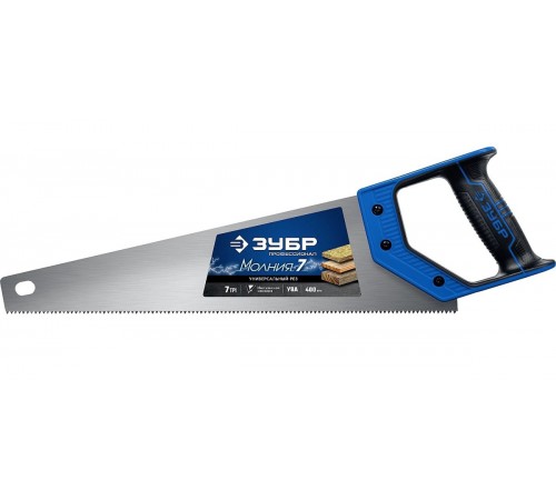 1537-40_z02 Ножовка универсальная (пила) ЗУБР МОЛНИЯ-7 400мм, 7 TPI