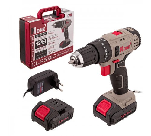 Шуруповерт аккумуляторный ударный NUMBER ONE CDI 12/2.0-PRO-BR Classic