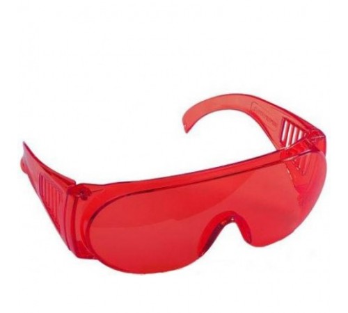11045 Очки защитные STAYER STANDART красные, поликарбонатная монолинза