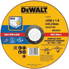 DT 43909 Диск отрезной DeWalt Extreme Cutting INOX по металлу 230х22,2х19