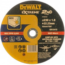 DT 43939 Диск отрезной DeWalt Extreme по металлу 230х1,9х22,2