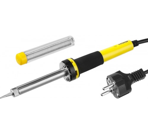 55300-30 Паяльник STAYER PROFI PROTerm с двухкомпонентной рукояткой, долговечное жало, 30Вт, конус