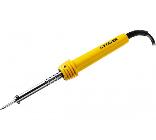 55305-30 Паяльник STAYER MAXTerm с пластмассовой рукояткой, жало-конус, 30Вт