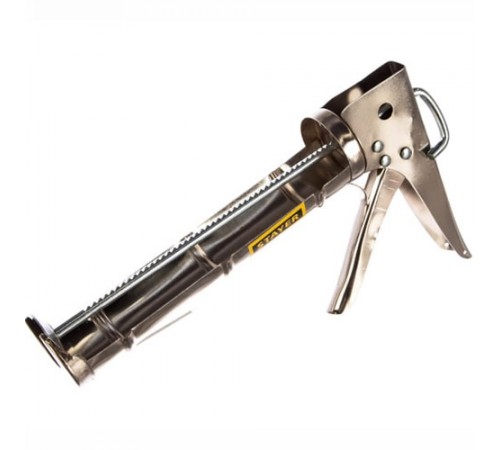 0662 Пистолет для герметика STAYER PROFESSIONAL, полукорпусной, гладкий шток, 310 мл