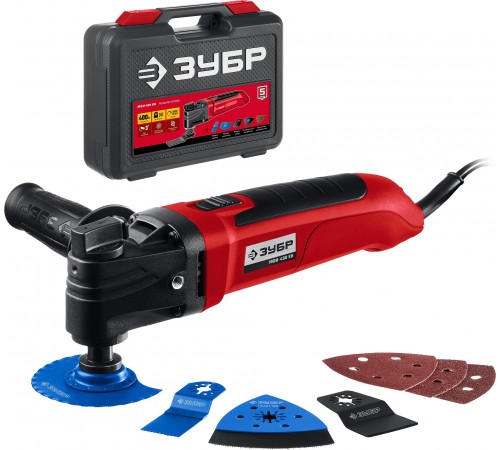 МФИ-400 КН Реноватор ЗУБР OIS 400Вт, набор насадок, кейс