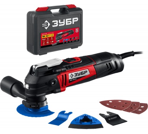 МФИ-500 КН Реноватор ЗУБР OQIS 500Вт, набор насадок, кейс