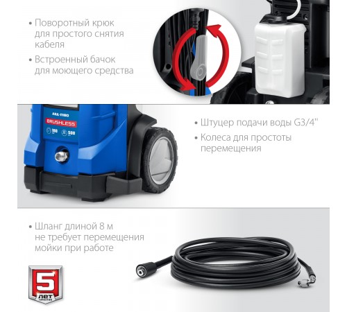 АВД-П180 Мойка высокого давления ЗУБР 180 Атм, 2300 Вт, П-165, Профессионал