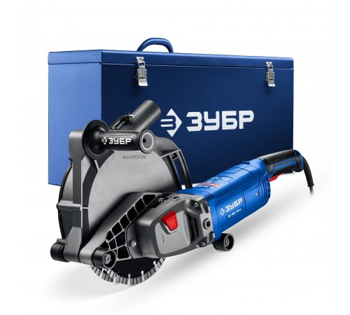 ЗУБР  d 230 мм, 2700 Вт, 65 мм, штроборез (бороздодел), метал. ящик, Профессионал (ЗШ-П65-2700 ПСТК)