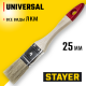 0101-025 Кисть плоская STAYER UNIVERSAL-STANDART, светлая щетина, деревянная ручка, 25 мм