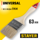 0101-063 Кисть плоская STAYER UNIVERSAL-STANDART, светлая щетина, деревянная ручка, 63 мм