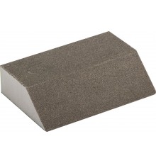 Губка шлифовальная ЗУБР Р120, 100х68х42х26 мм водостойкая, четырехстронняя 35613-120