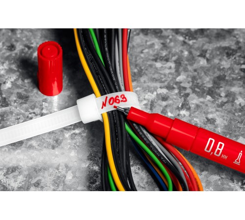 Маркер-краска ЗУБР МК-80 черный, маркер краска Проффесионал 06324-2