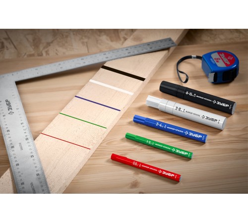 ЗУБР  МК-400 2-4 мм, круглый, синий, маркер-краска, Профессионал (06325-7)