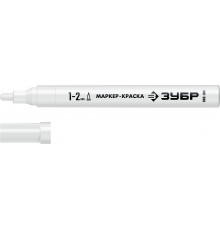 Маркер-краска ЗУБР ПРОФЕССИОНАЛ МК-200 круглый, белый 1мм 06326-8