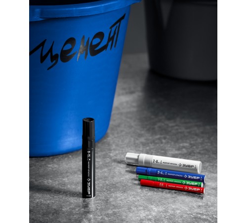 Маркер-краска ЗУБР ПРОФЕССИОНАЛ МК-200 круглый, белый 1мм 06326-8