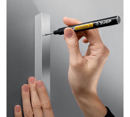 Маркер перманентный ЗУБР КОЛИБРИ-30 1мм, заостренный чёрный, ПРОФЕССИОНАЛ