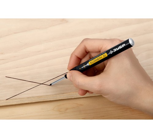 Маркер перманентный ЗУБР КОЛИБРИ-30 1мм, заостренный чёрный, ПРОФЕССИОНАЛ