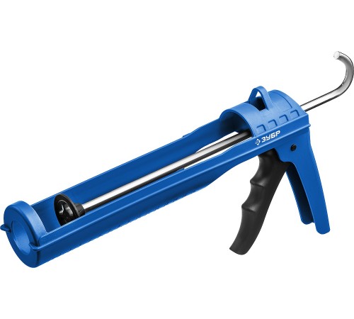 06627 Пистолет для герметика ЗУБР Эксперт Профессионал, легкий полукорпусный, хромированный, 310 мл