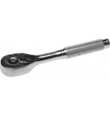 27739-1/4 Трещотка для торцовых головок ЗУБР МАСТЕР,  Сr-V, 72 зубца, цельнометаллическая, 1/4