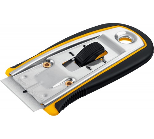 Скребок STAYER с выдвижным лезвием 40мм,5 дополнительных 08537