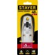 Скребок STAYER с выдвижным лезвием 40мм,5 дополнительных 08537