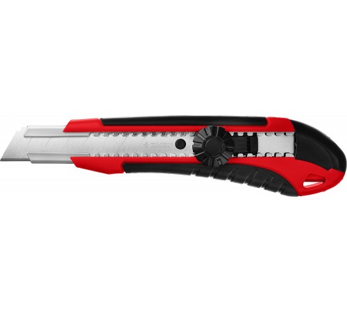 09158_z01 Нож ЗУБР с винтовым фиксатором М-18В лезвия 18мм