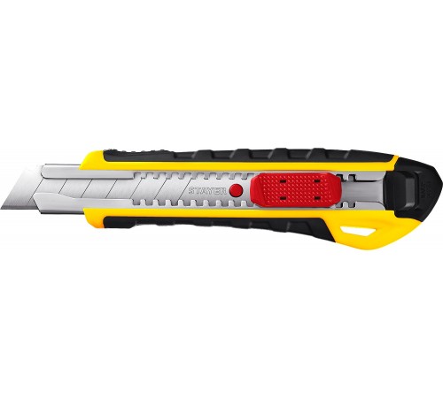 0916_z01 Нож с автостопом STAYER KS-18A сегмент. лезвия 18 мм