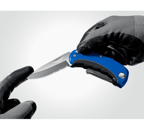 Нож ЗУБР Компакт-2-А24 складной универсальный 2в1 с трапециевидным лезвием 09227