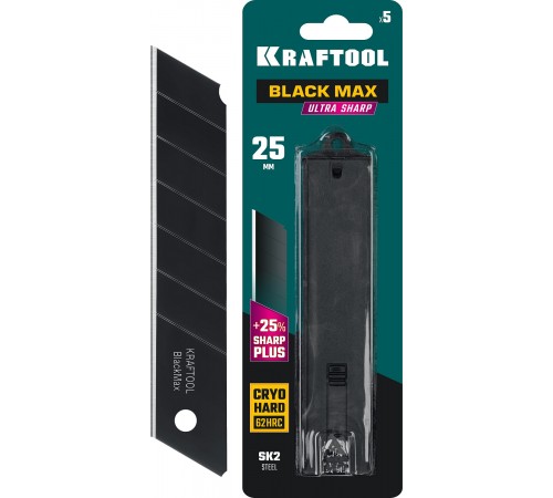 09602-25-S5 Лезвия сегментированные KRAFTOOL BLACK MAX 25 мм