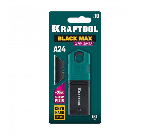 Лезвия трапециевидные KRAFTOOL BlackMax-A24 10шт. 09624-S10