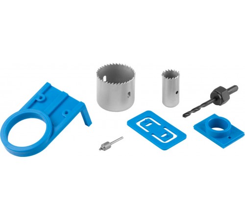 2954-54-Н7 Набор ЗУБР: Пластиковые шаблоны для врезания замков, 54мм, 7 пр.