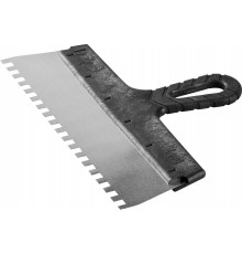 10078-30-08 Шпатель ЗУБР МАСТЕР фасадный, нержавеющее полотно, 300 мм, зуб 8x8 мм