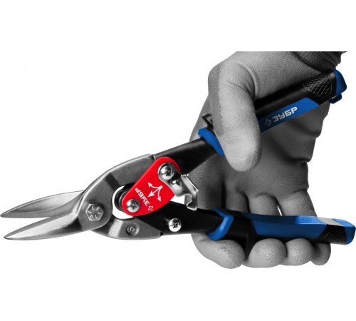 23130-S Ножницы по металлу ЗУБР 250мм прямые