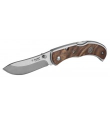 47712 Нож складной ЗУБР Скиф, рукоятка с деревянными накладками, 180мм, лезвие 75мм