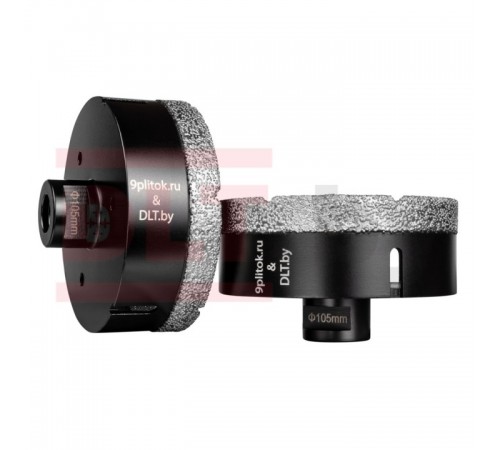 Коронка алмазная для плитки и камня 9plitok&DLT (CERAMIC PRO), 105мм 0250