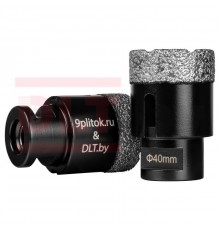 Коронка алмазная для плитки и камня 9plitok&DLT (CERAMIC PRO), 40мм для УШМ 0488