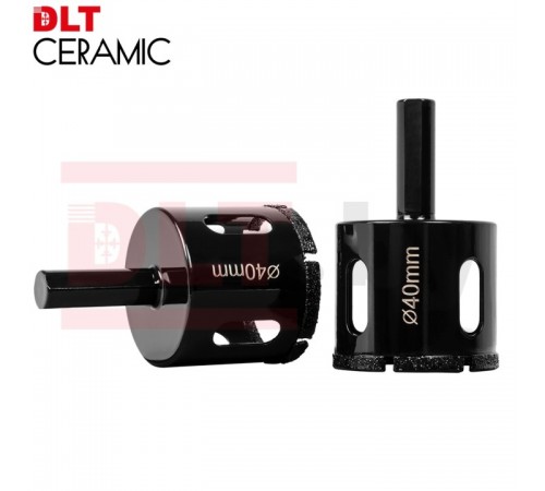Коронка алмазная по плитке и камню DLT CERAMIC, 40мм для дрели 0044