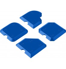 ЗУБР 4 шт, 16 профилей, набор шпателей для формовки швов 1015-H4 Профессионал