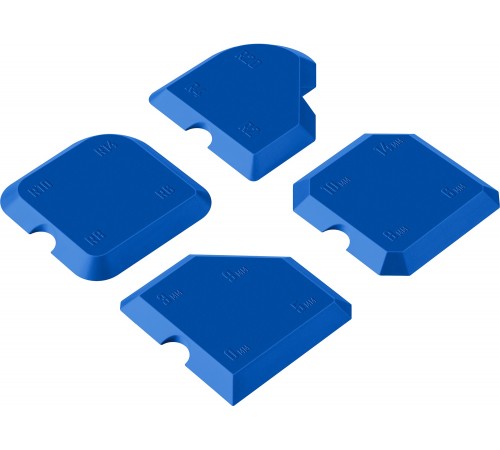 ЗУБР 4 шт, 16 профилей, набор шпателей для формовки швов 1015-H4 Профессионал