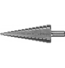 29660-4-30-14 Сверло ступенчатое STAYER 14 ступеней 4-30мм. сталь HSS