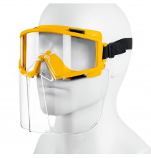 Очки защитные STAYER PANORAMA в комплекте со щитком, непрямая вентиляция 110292